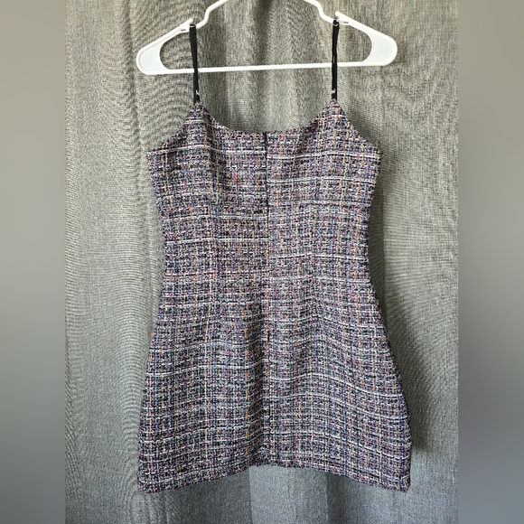 Multicolor Tweed Women's Top - Picture 4 of 9